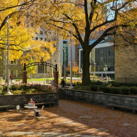O'Connor Plaza on a fall day